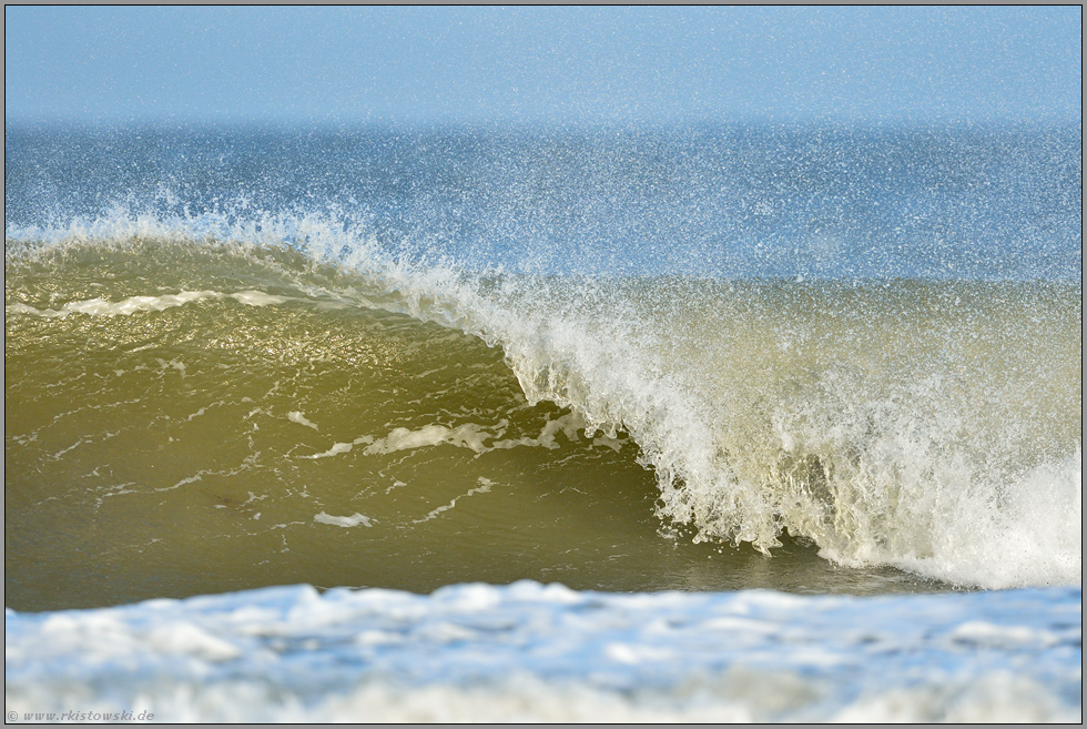 wo die Nordseewellen... brechende Welle *Nordsee*