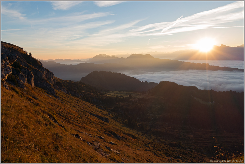 der Tag erwacht... Sonnenaufgang *Alpen*