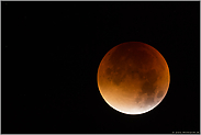 am 28.09.2015, 04:10 Uhr, Eintritt des Supermondes in den Kernschatten der Erde... Blutmond *Mondfinsternis*